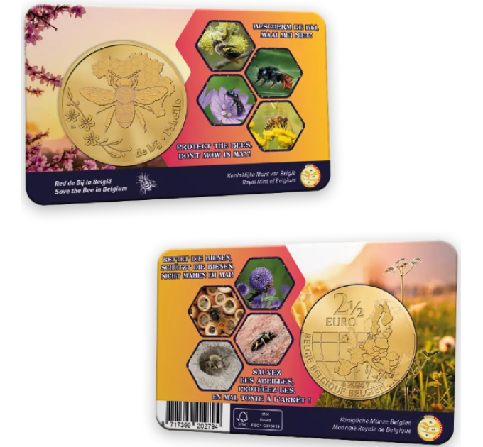 Belgia 2,5 euro BU 2024 – Mesilane Belgias – NL