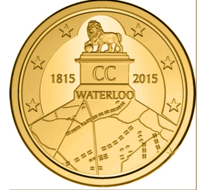 Belgium 2,5 euro UNC 2015 - 200 years of battle at Waterloo