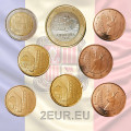 Andorra Euromüntide komplekt MIX UNC 2016-2020