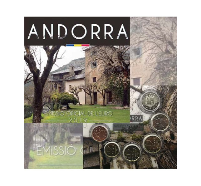 Andorra Euro müntide komplekt BU 2019