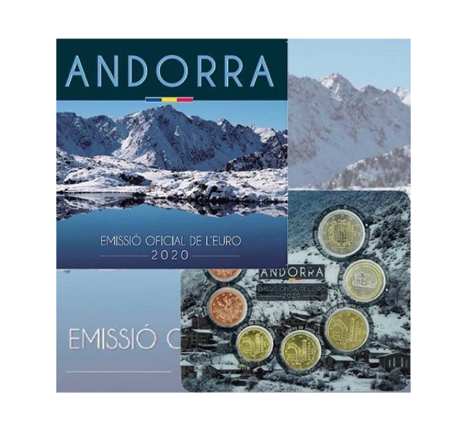 Andorra Euro müntide komplekt BU 2020  