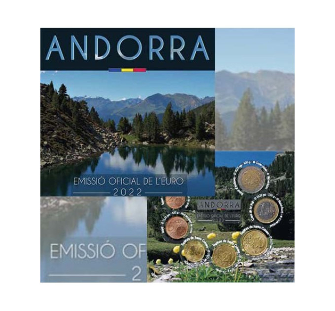 Andorra Euro müntide komplekt BU 2022 