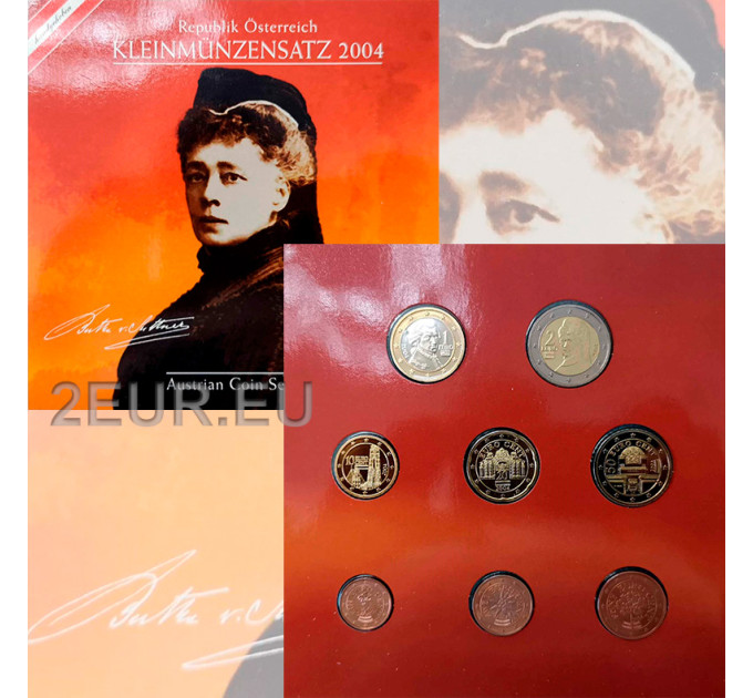 Austria Euromüntide komplekt BU 2004