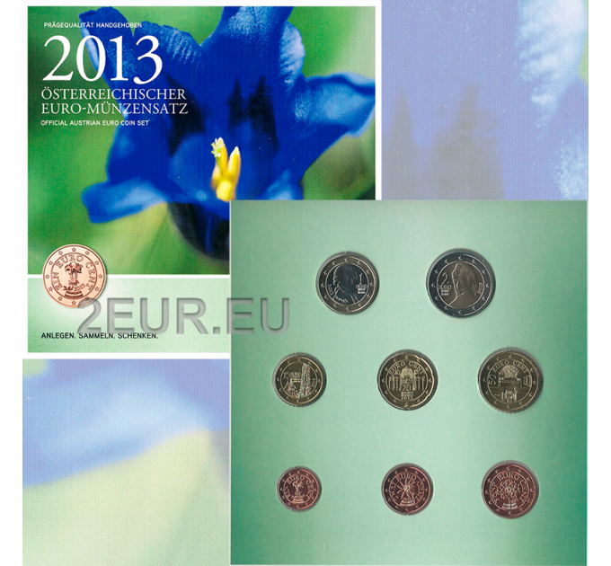 Austria Euromüntide komplekt BU 2013