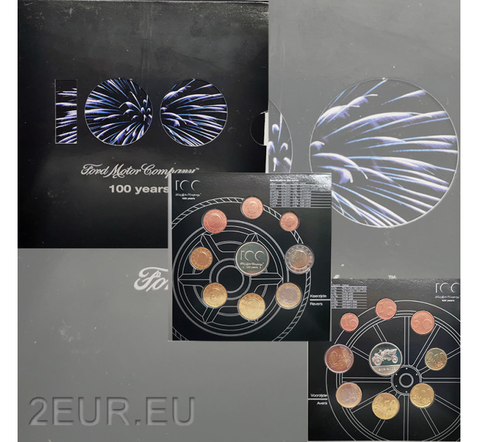 Belgium euro komplekt BU 2003 -100 aastat Ford