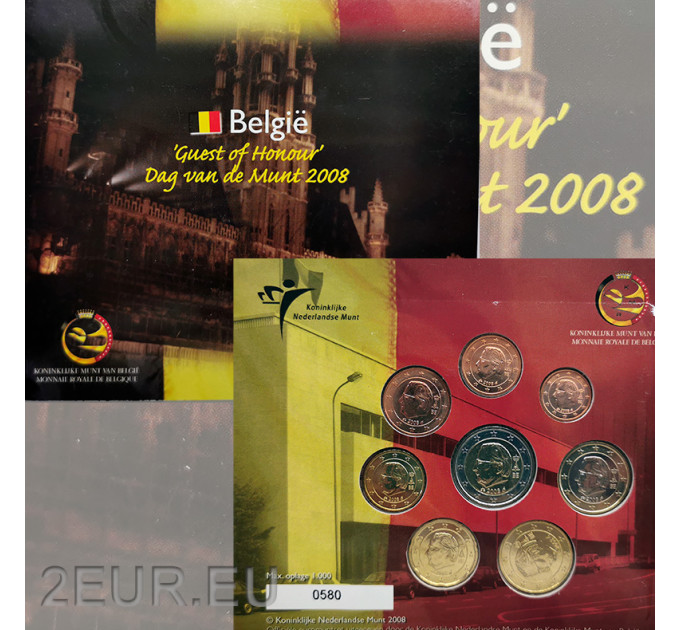 Бельгия евро набор BU 2008 - Dag van de Munt