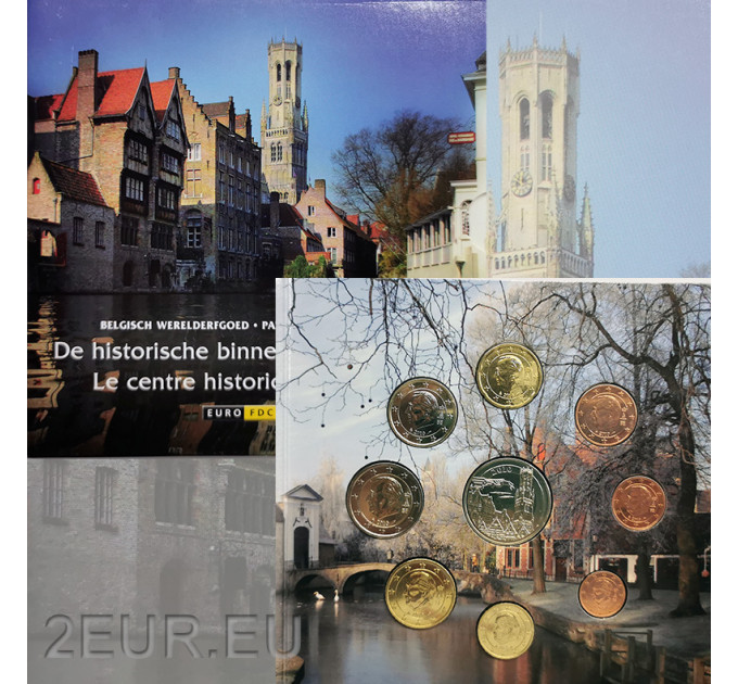 Belgium euro komplekt BU 2010 - Ajalooline Brugge kesklinn