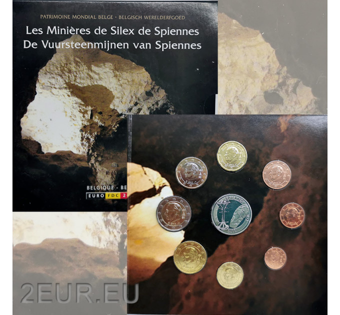 Belgium euro komplekt BU 2011 - Tulekivi kaevandused Spiennesis