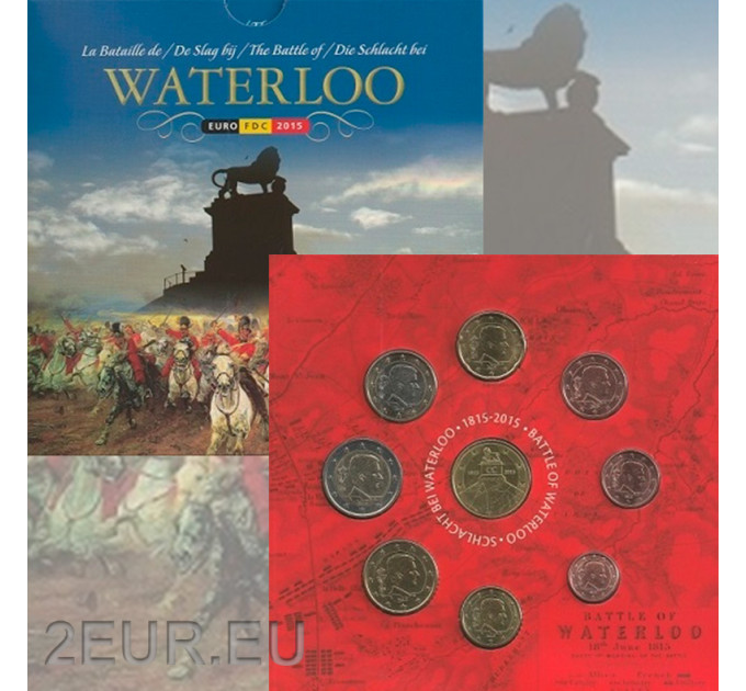 Belgium euro set BU 2015 - Battle of Waterloo