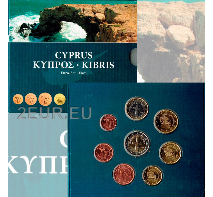 Küpros euro komplekt BU 2008  