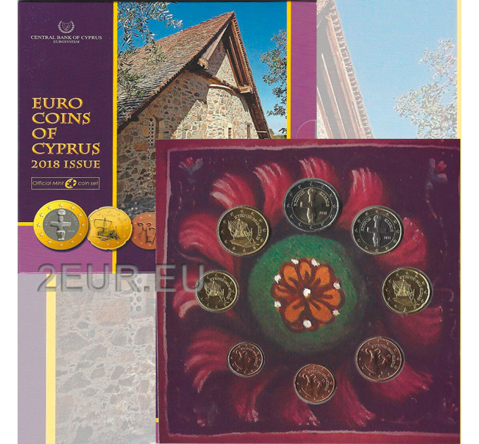 Küpros euro komplekt BU 2018 - Küprose religioossed monumendid 