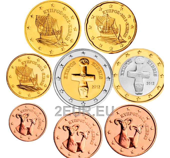 Küpros euro komplekt UNC 2012 