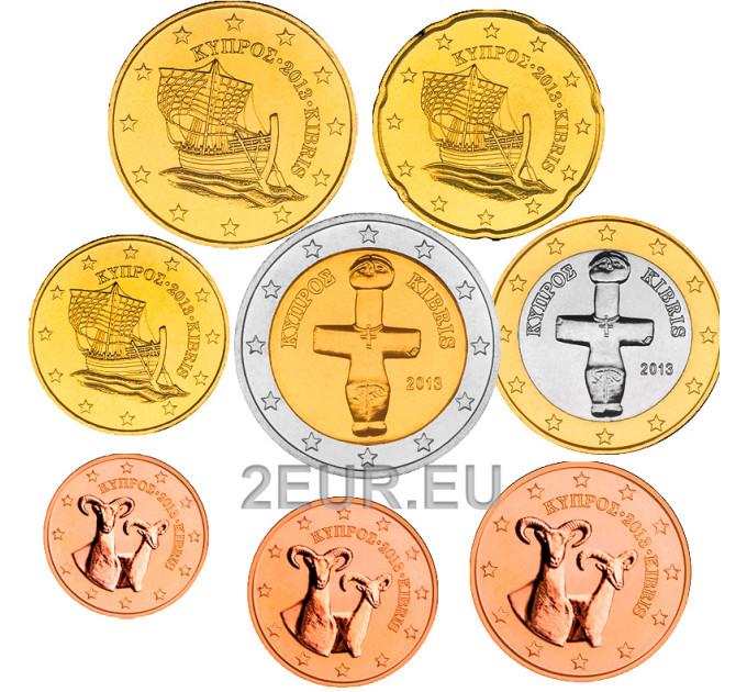 Küpros euro komplekt UNC 2013