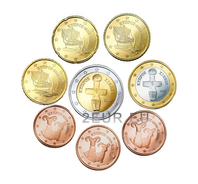 Küpros euro komplekt UNC 2017  