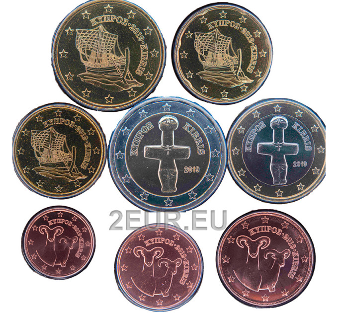 Küpros euro komplekt UNC 2019 
