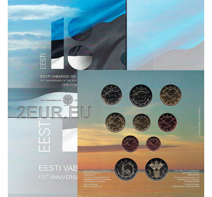 Eesti BU 2018 - Euromüntide komplekt