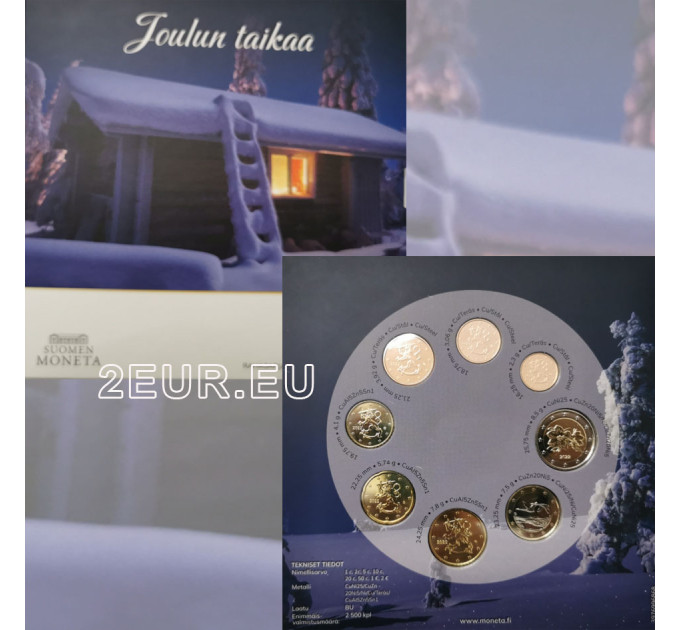 Finland euro set BU 2022 - Christmas