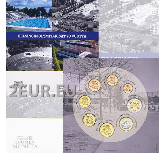 Finland euro set BU 2022 - 70 YEARS HELSINKI OLYMPICS