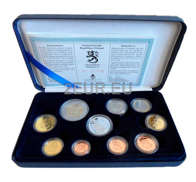 Finland Euro coin set PROOF 2005