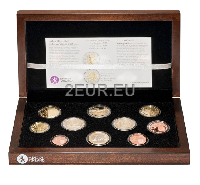 Финляндия PROOF 2012 - набор евро монет