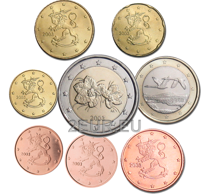 Soome UNC 2003 - Euromüntide komplekt