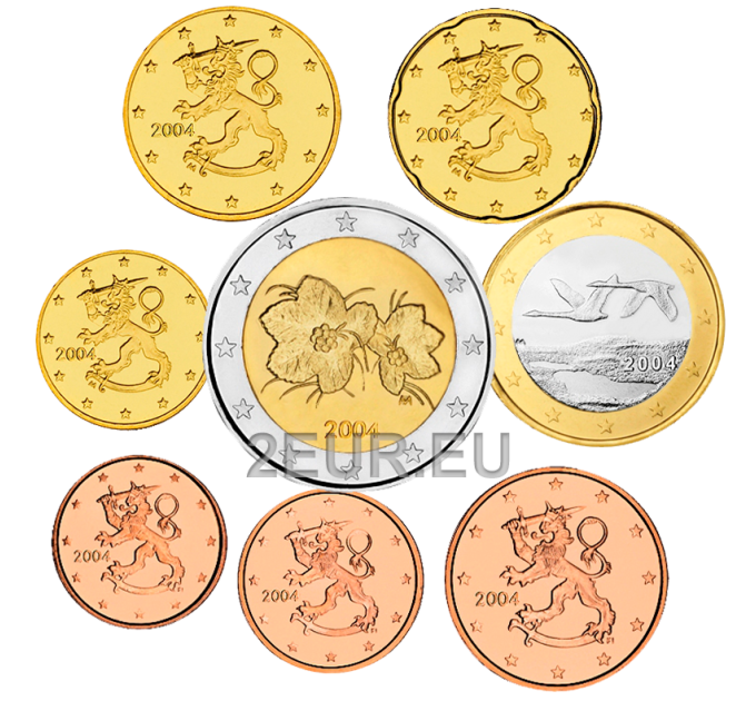 Soome UNC 2004 - Euromüntide komplekt