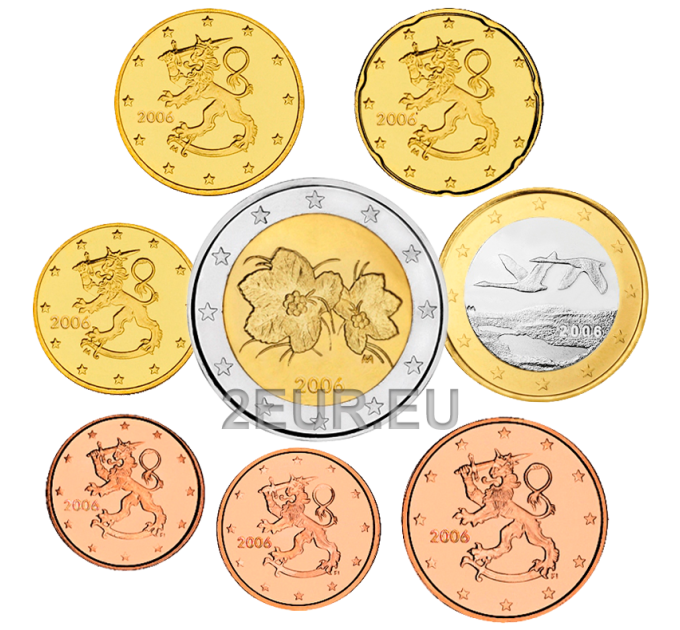 Soome UNC 2006 - Euromüntide komplekt