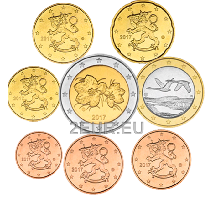 Soome UNC 2017 - Euromüntide komplekt