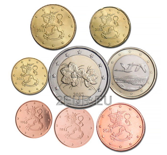 Soome UNC 2013 - Euromüntide komplekt