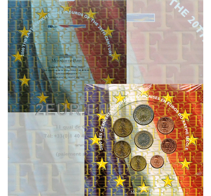 Prantsusmaa BU komplekt 2000 - Euromüntide komplekt