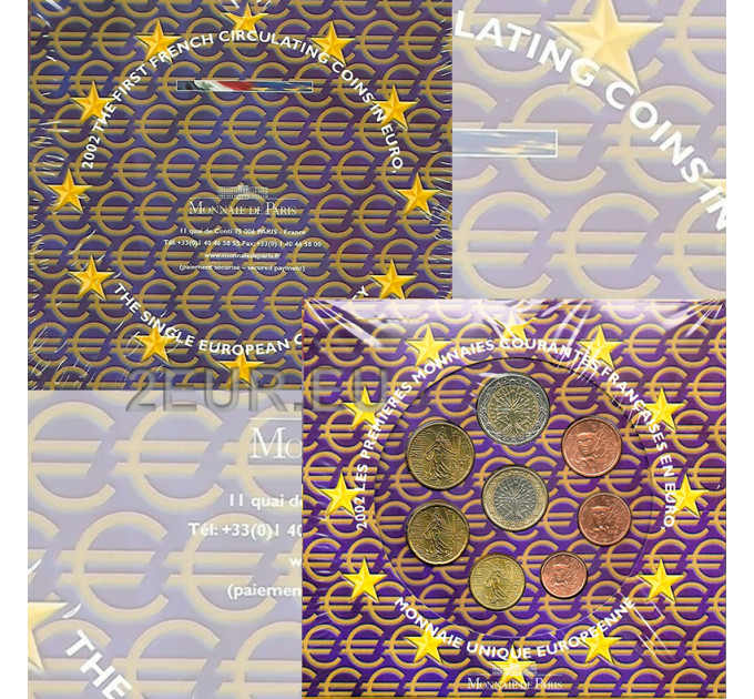 Prantsusmaa BU komplekt 2002 - Euromüntide komplekt