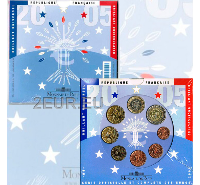 Prantsusmaa BU komplekt 2005 - Euromüntide komplekt