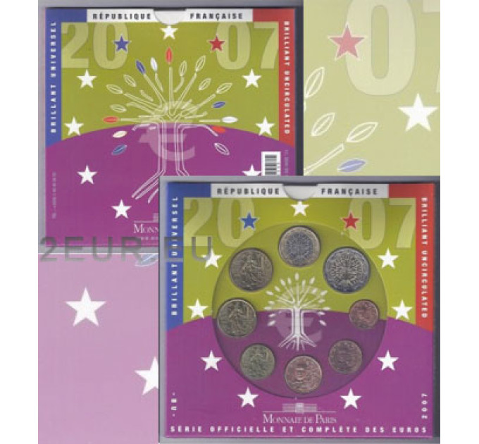 Prantsusmaa BU komplekt 2007 - Euromüntide komplekt