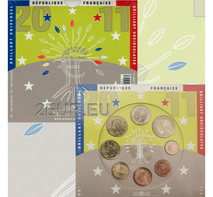 Prantsusmaa BU komplekt 2011 - Euromüntide komplekt
