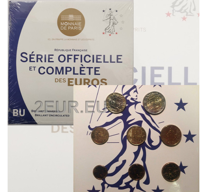 Prantsusmaa BU komplekt 2014 - Euromüntide komplekt