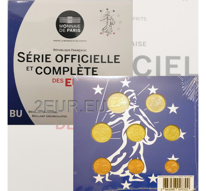 Prantsusmaa BU komplekt 2017 - Euromüntide komplekt