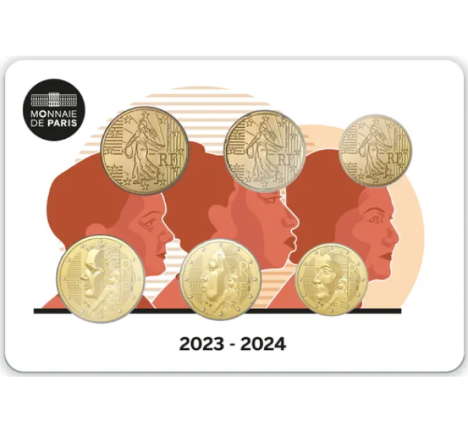 Prantsusmaa BU komplekt 2024 - UUED RAHVUSLIKUD POOLED