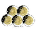 Saksamaa 2 eurot UNC 2012 – 10 aastat euro sularaha – ADFGJ