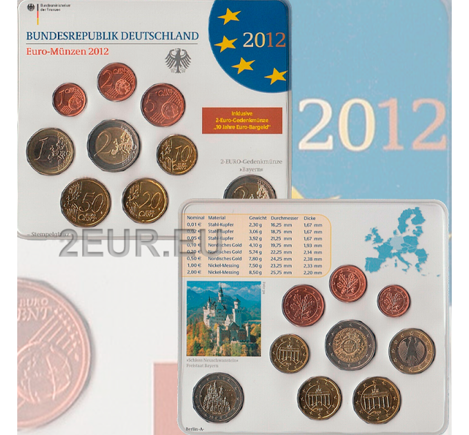 Saksamaa 2012 - eurokomplekt BU  