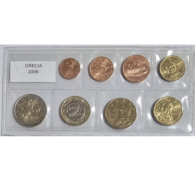 Kreeka euro komplekt UNC 2006