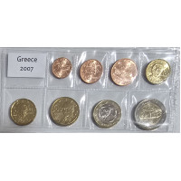 Kreeka euro komplekt UNC 2007