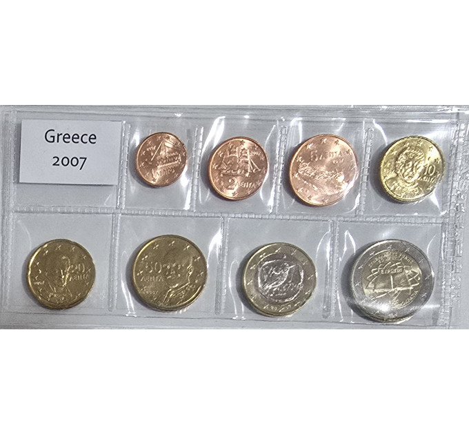 Kreeka euro komplekt UNC 2007