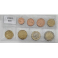Kreeka euro komplekt UNC 2007