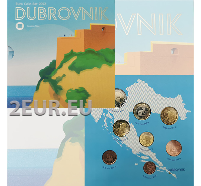 Horvaatia euro komplekt BU 2023 - Dubrovnik