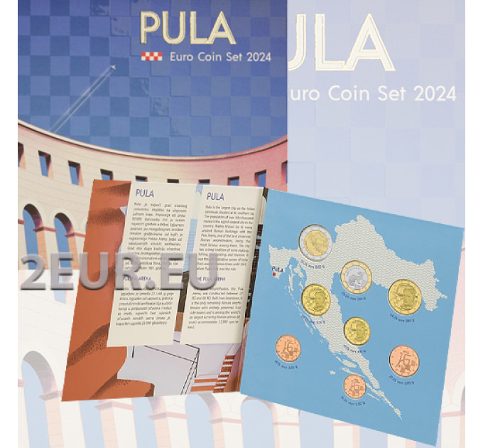 Horvaatia euro komplekt BU 2024 - Pula