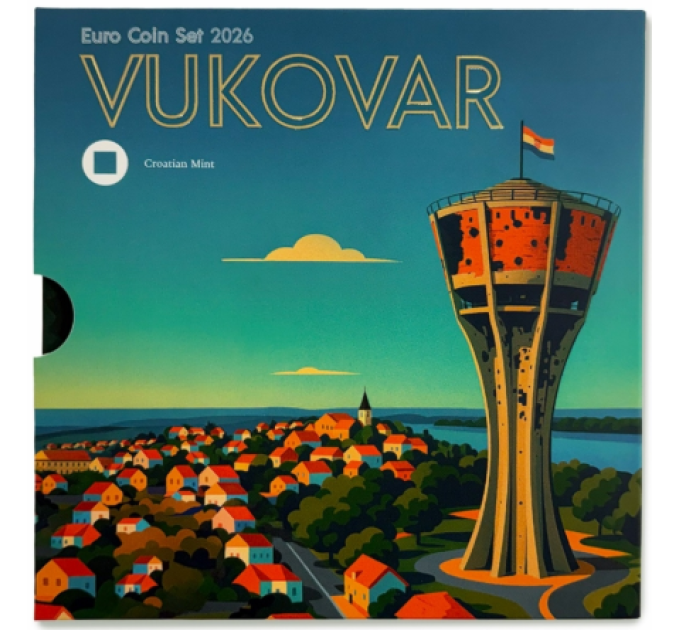 Horvaatia euro komplekt BU 2026 - Vukovar