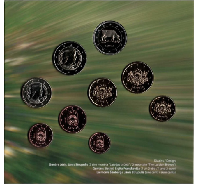 Latvia 2016 - Euro set BU