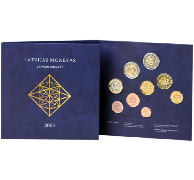 Läti Euro komplekt BU 2024