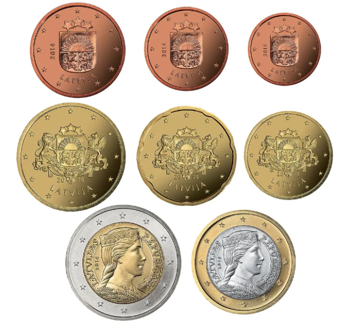 Läti 2014 - Euro komplekt UNC
