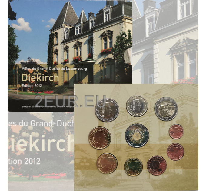 Luksemburg euro komplekt BU 2012 – Diekirchi linn